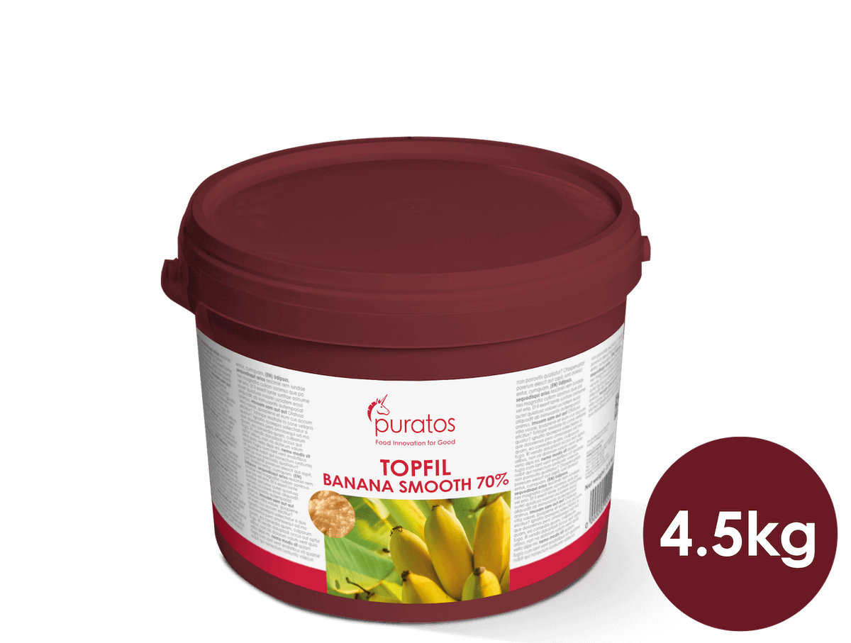 Anisana Patisserievullingen Puratos Topfil Finest Banana Smooth 70% – bananenvulling 4,5 kg Puratos Topfil Finest Banana Smooth 70% – bananenvulling 4,5 kg | Anisana