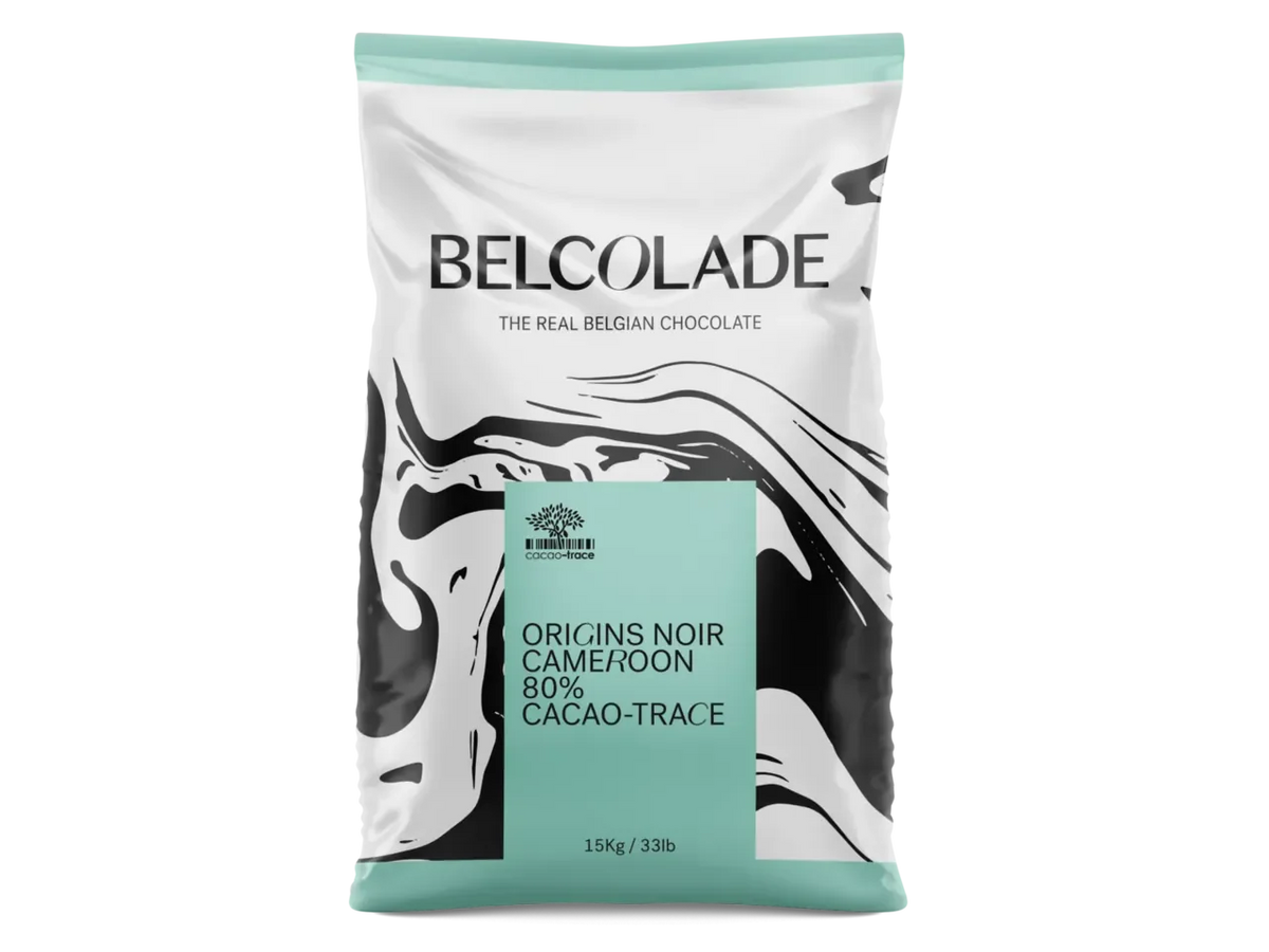 Belcolade Origins-chocolade Belcolade Origins Noir Cameroon 80% Cacao-Trace – 1 kg Belcolade Origins Noir Cameroon 80% Cacao-Trace – 1 kg