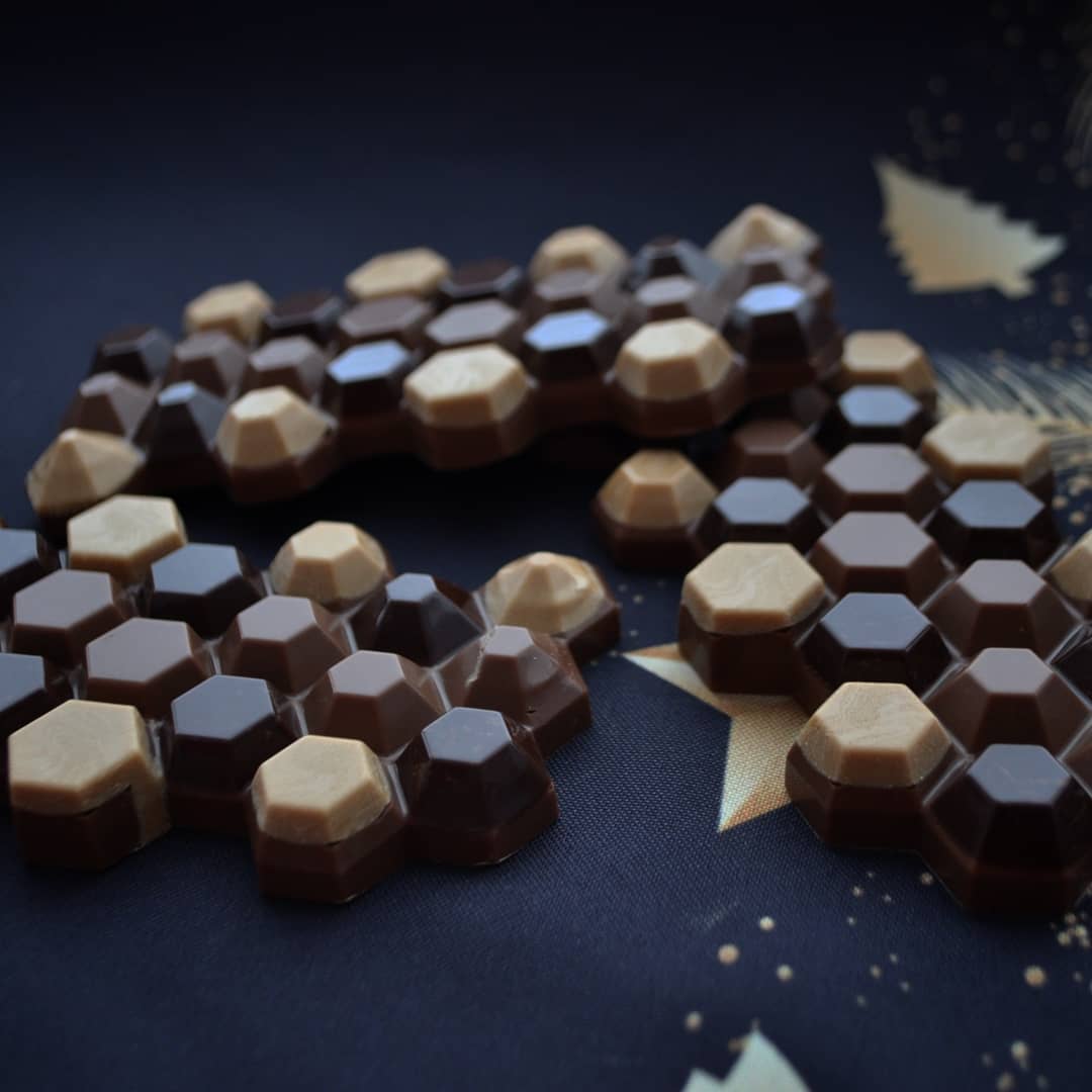 Martellato Chocoladevormen Hexagon chocoladevorm MA2015 Hexagon Polycarbonaat mal/Bestel eenvoudig online/Anisana